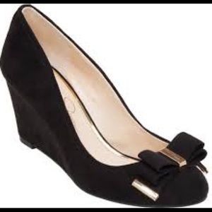 NIB Jessica Simpson Slane Black Wedges US 5.5M